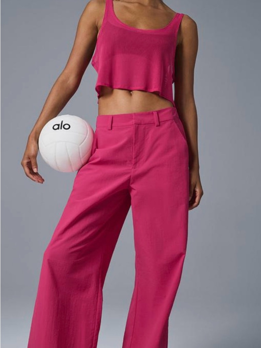 ALO yoga high waisted street smart pants in summer crush 🩷 New without tags 🩷